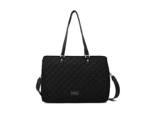 CARTERA PORTA NOTEBOOK 13" BUGI NEGRO LISO MUJER AMPHORA