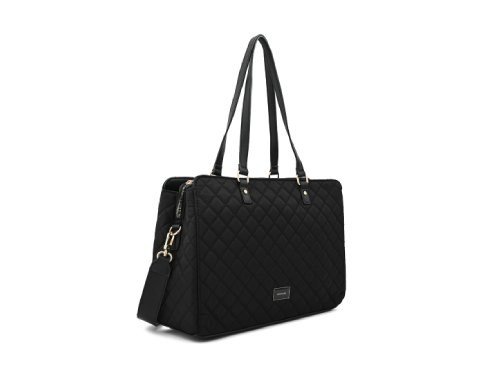 CARTERA PORTA NOTEBOOK 13" BUGI NEGRO LISO MUJER AMPHORA