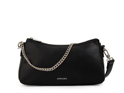 CARTERA CORTE OVAL BONNIE NEGRO MUJER AMPHORA