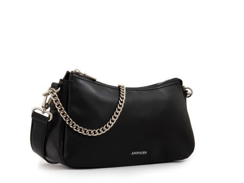 CARTERA CORTE OVAL BONNIE NEGRO MUJER AMPHORA