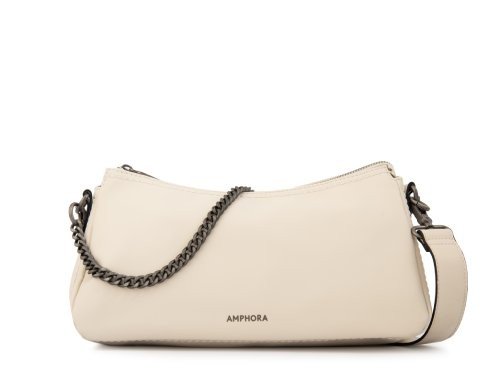CARTERA CORTE OVAL BONNIE BLANCO MUJER AMPHORA