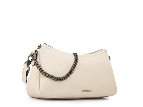 CARTERA CORTE OVAL BONNIE BLANCO MUJER AMPHORA