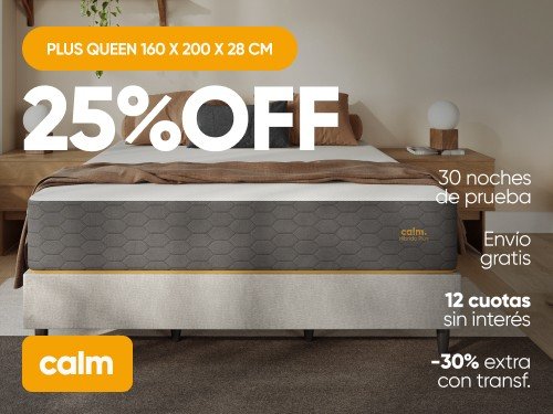 Colchón Calm Híbrido Plus Queen