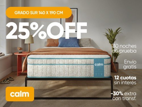 Colchon Grado Sur 2 plazas Espuma