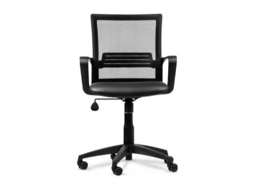 Silla Link Negra Ecocuero Negro