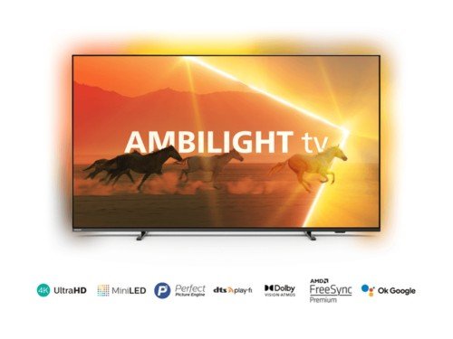Smart TV Mini LED 4K Philips 65" con Ambilight- 65PML9118/77
