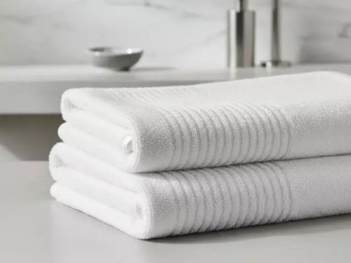 Juego de toalla y toallon 500grs 100% algodón Calma Tu Blanco