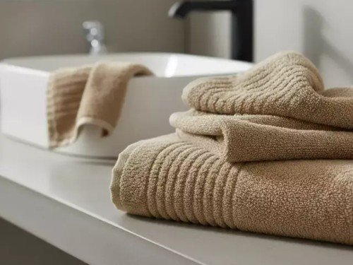 Juego de toalla y toallon 500grs 100% algodón Calma Tu Blanco