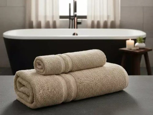 Juego de toalla y toallon 600grs 100% algodón Royal Tu Blanco