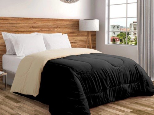 Acolchado Bitono Reversible 1 plaza y media Tu Blanco