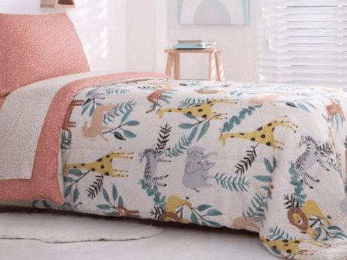 Acolchado estampado infantil y juvenil Jean Cartier 1 plaza y media