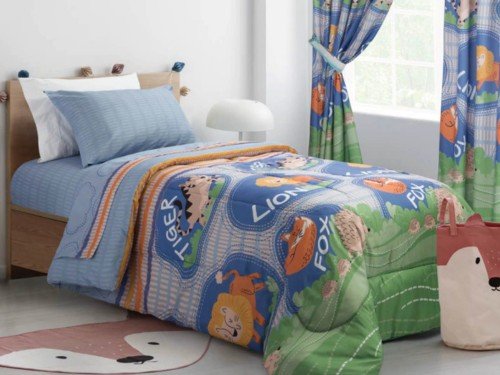 Acolchado estampado infantil y juvenil Jean Cartier 1 plaza y media