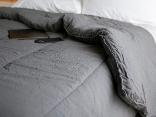 Acolchado tusor 100% algodón Rustico Tu Blanco 2 plazas y media