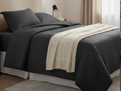 Cubrecama + 2 Fundas de almohada 2 plazas y media Monaco Tu Blanco