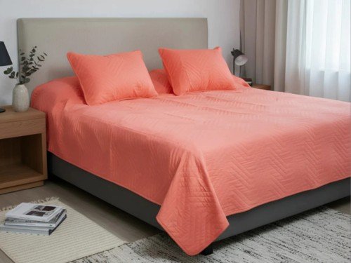 Cubrecama + 1 Funda de almohada 1 plaza y media Capri Tu Blanco