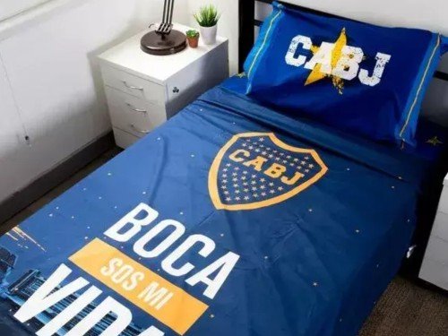 Cubrecama Boca Juniors 1 plaza y media
