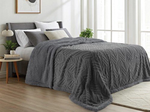 Frazada Roma Doble Corderito Pesado 2 plazas y media Jean Cartier