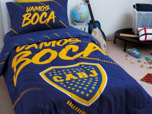 Juego de sabanas Boca River Afa equipos 1 plaza y media infantil
