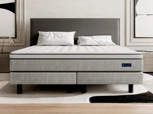 Sommier Colchón Internacional Super King 2x2 La Espumería - Blanco