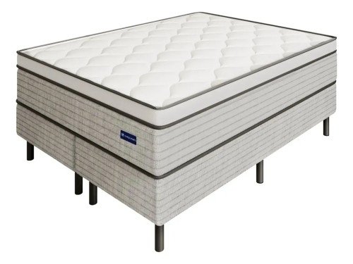 Sommier Colchón Internacional Super King 2x2 La Espumería - Blanco