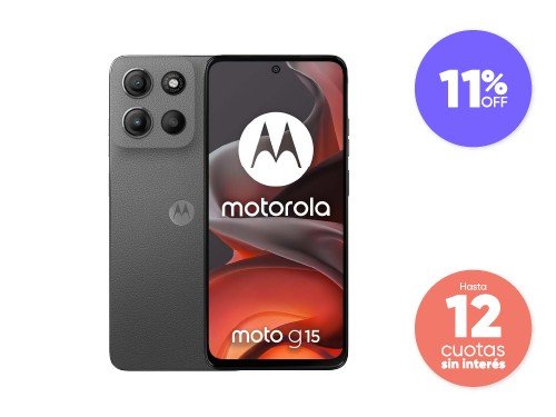 Celular Motorola Moto G15 128GB/4GB