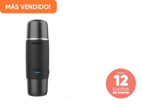 Termo Eléctrico Peabody 500Ml con Bombilla Integrada