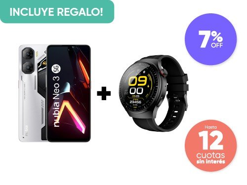 Celular Nubia Neo 3 5G 256/8GB + SmartWatch Classic 7 de Regalo!