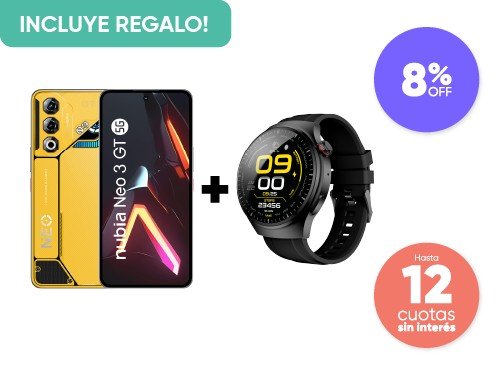 Celular Nubia Neo 3 GT 5G 256/12GB + SmartWatch Classic 7 de Regalo!