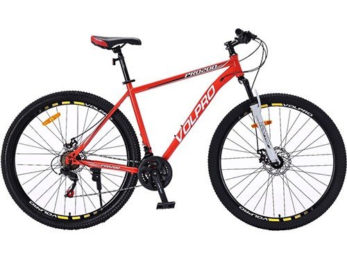 Bicicleta MTB PRO200 - R29 Talle 20 21V Roja y Blanca VOLPRO