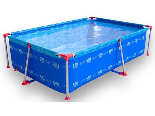 Pileta Estructural Rectangular de Lona de 2700 Litros SOL DE VERANO
