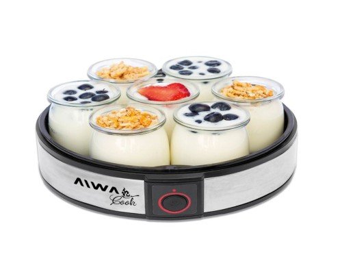 Yogurtera Eléctrica Máquina Fábrica de Yogurt Aiwa 1,2 Litros 7 Frasco