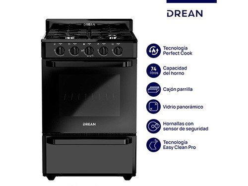 COCINA CD5602AN0 56CM 4 HORNALLAS NG DREAN
