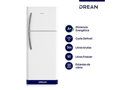 HELADERA 364L HDR370F50B /A . DREAN