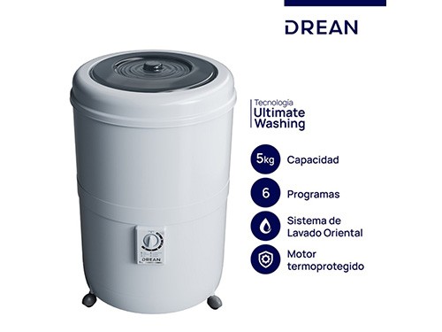 Lavarropas Semiautomático LRDR56SB0 - 5 Kg, Carga Superior, Blanco