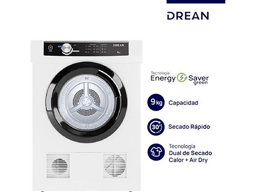SECARROPAS CALOR SED090VBCL 9KG BL DREAN