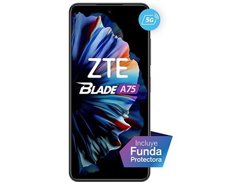 Celular Liberado Blade A75 5G - 6.6", 4/256GB, 50MP, 5000mAh, Negro
