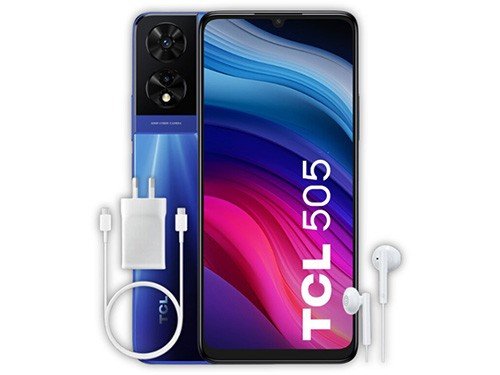 Celular Liberado 505 NFC 4GB 6.75P 4G 128GB A14 Azul TCL