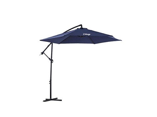 Sombrilla Parasol Lateral Waggs Grande 3m con Proteccion UV Azul