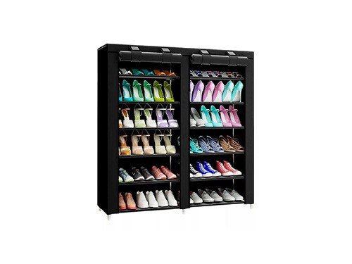 Organizador Zapatero Botinero Waggs Negro 12 Niveles 36 Pares