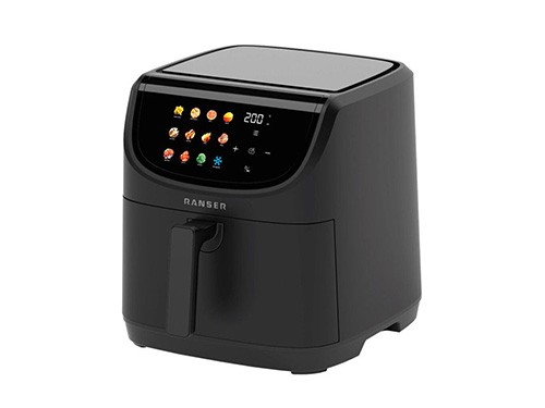 Freidora de Aire Digital Ranser 9 Litros 1700W 12 Programas Negro