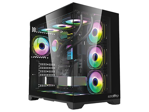 Gabinete ATX Gamer Level Up Argos ARGB Vidriado USB 3.0