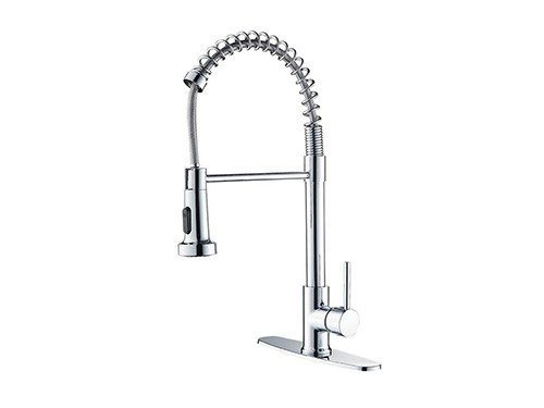 Canilla Extensible de Cocina Griferia Monocomando Plateada Waggs