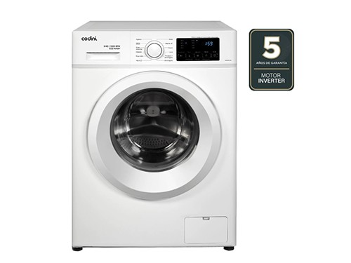 Lavarropas Automático Inverter Ecowash 6010B STEAM 6kgs 1000rpms