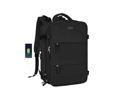 Mochila de Viaje Carry On Porta Notebook Waggs Negra