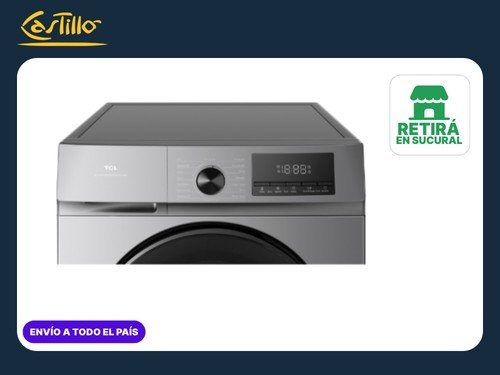 Lavarropas TCL  P108FL Inverter 8KG Gris