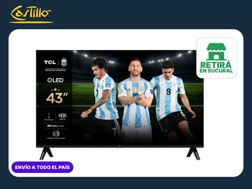 Smart TV TCL 43S5K-F│43″QLED Full HD Google  TV