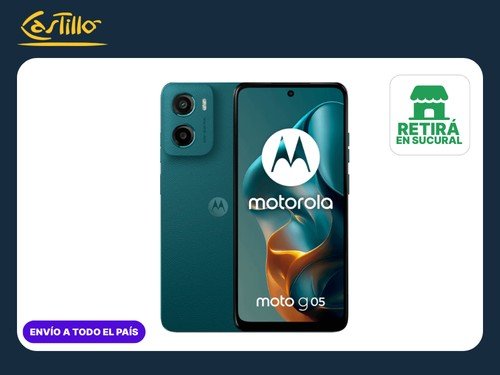 Celular Motorola G05 Libre – 6.67”,50MP, 4GB RAM, 128GB, Color Verde