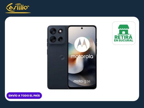 Celular Motorola G56 Libre – 6.72”,  50MP, 8GB RAM, 256GB, Color Negro