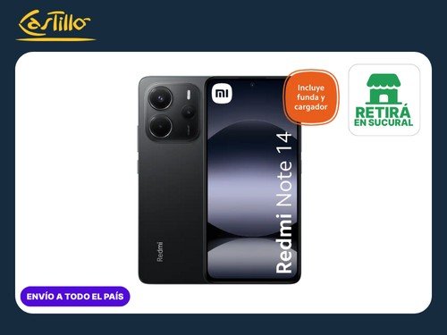 Celular Xiaomi Note14 OC 6.67" 6GB 128GB Negro