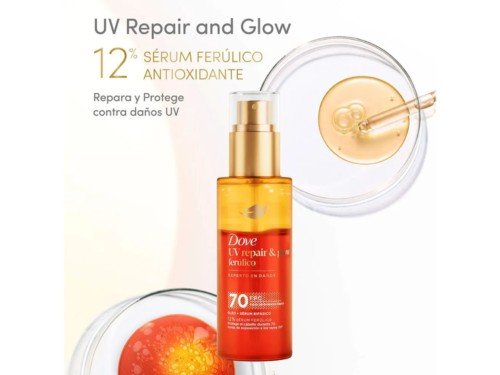 Óleo Capilar + Sérum Bifásico. Reparación UV & Glow x 110 ml DOVE